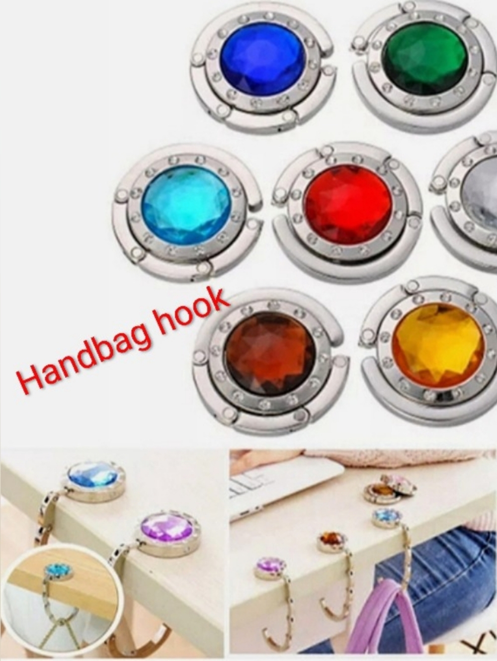 Portable Handbag Holder/Purse Hook - Picture 7 of 17
